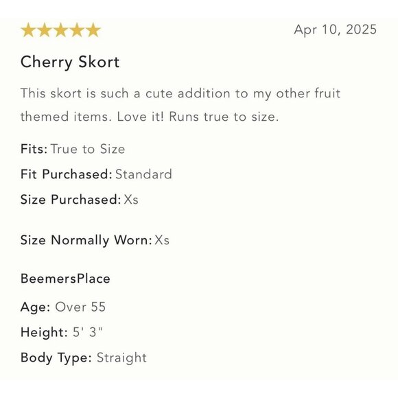 NWT Size S - Farm Rio Cherry Linen Blend Skort (NWT US$ 148) - Picture 6 of 16